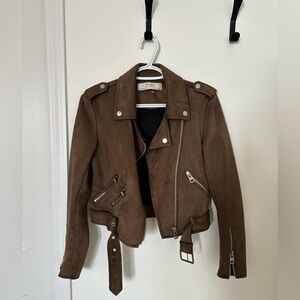 Zara Brown Suede Women's Jacket